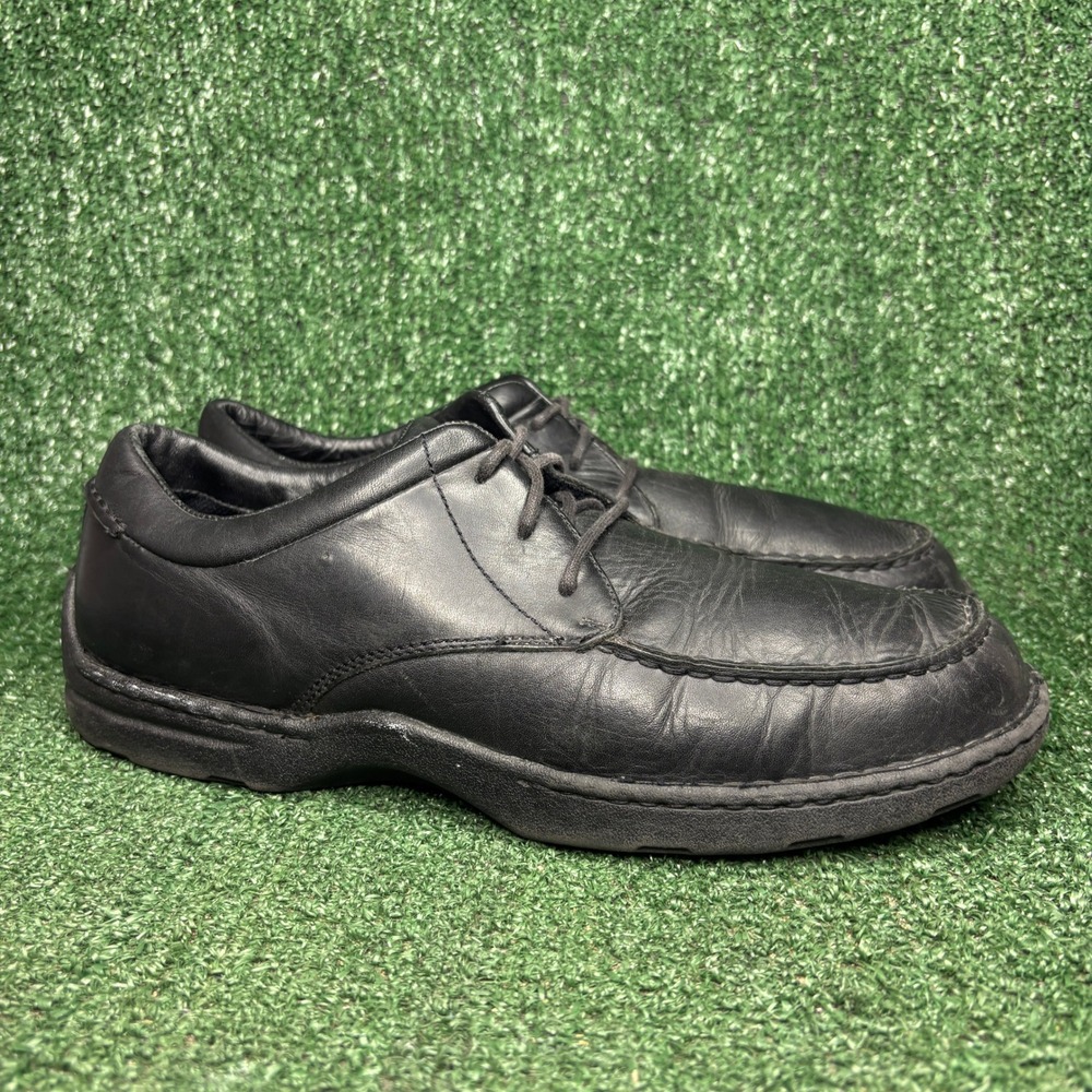 Rockport Rocsports APM41001 Leather Moc Toe Comfort Oxford Black Mens Sz 12 Wide